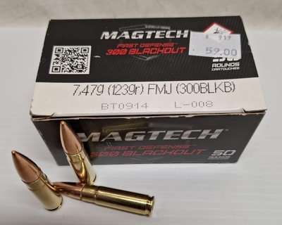 Magtech cal 300 AAC Blackout 7,47g/123gr FMJ