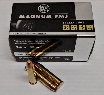 RWS Magnum FMJ .22 40gr/2,6g 